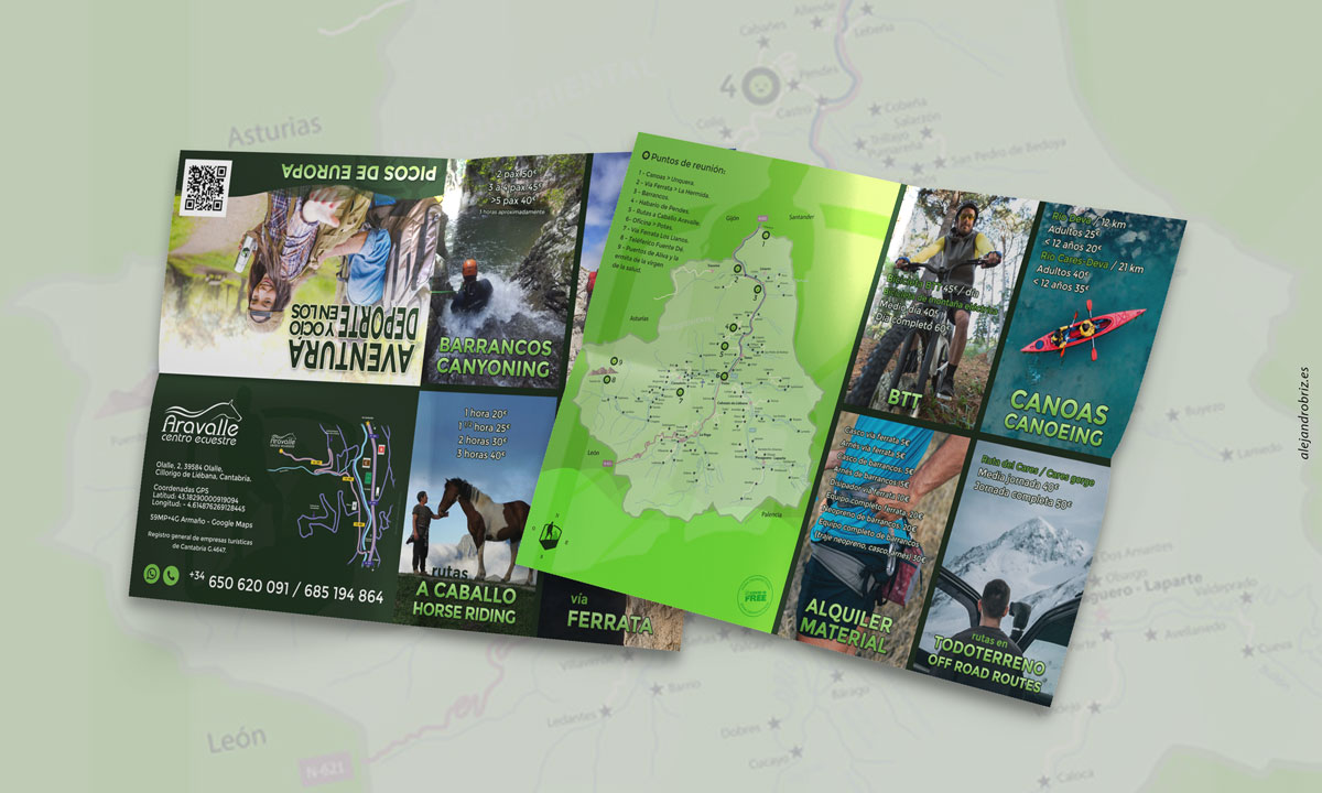 Diseño publicitario en Cantabria para Aravalle
